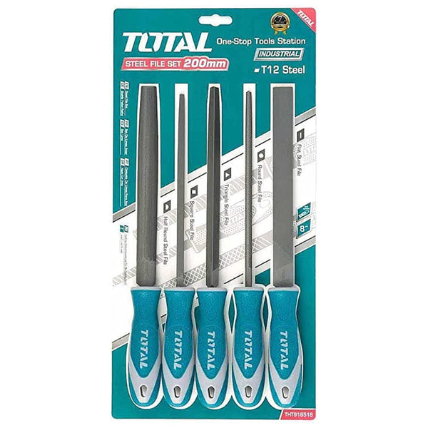 5Pcs steel file set THT918516 | Company: Total | Origin: China