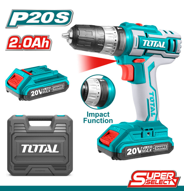 Lithium-Ion impact drill 20V TIDLI200215 | Company: Total | Origin: China