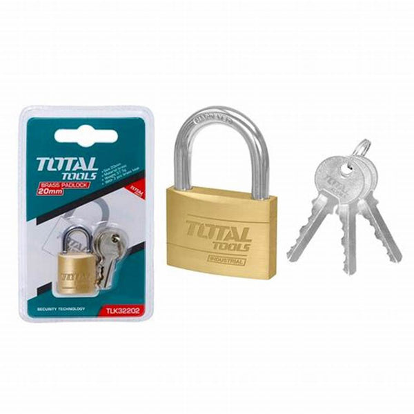 Heavy Duty Brass padlock 20mm TLK32202 | Company: Total | Origin: China