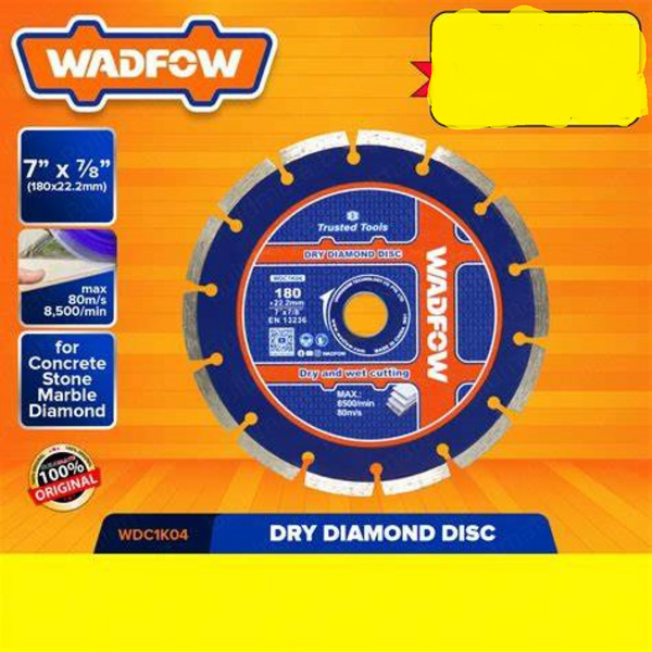 DRY DIAMOND DISC 7" WDC1K04  | Company: Wadfow | Origin: China