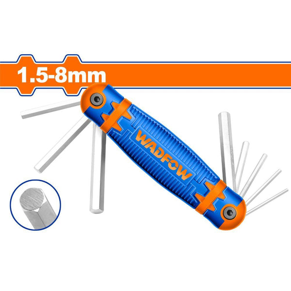 8Pcs HEX KEY 8m WHK1281 | Company: Wadfow | Origin: China