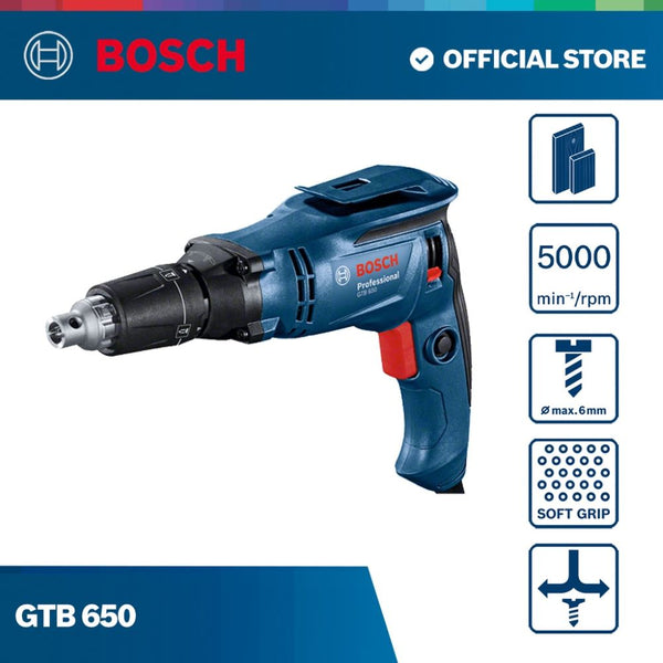 DRYWALL SCREWDRIVER 6mm GTB650  |  Company: Bosch  |  Origin: Germany