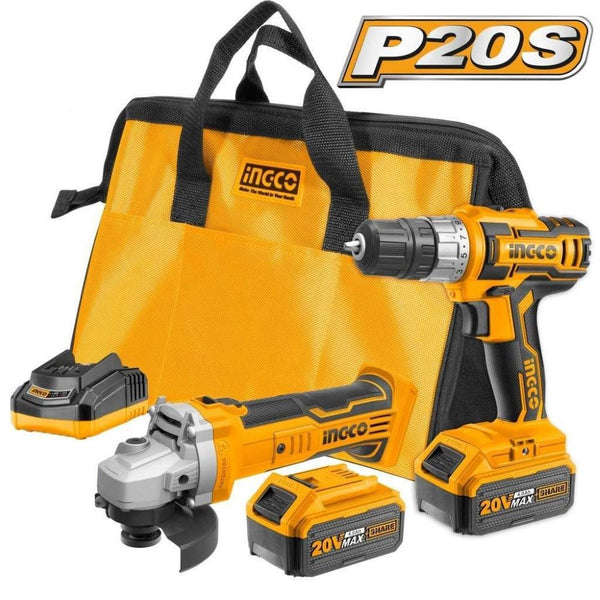 LITHIUM-ION CORDLESS 2PC COMBO KIT CKLI2009 | Company: Ingco | Origin: China